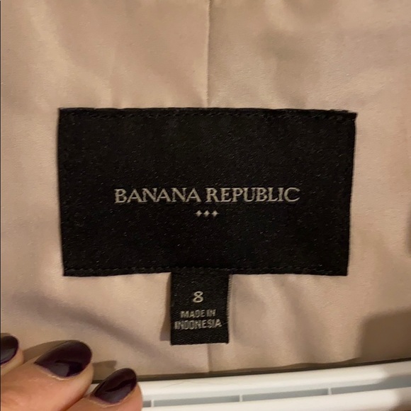 Banana Republic Polka Dot Beige Blazer Size 8 - Picture 3 of 4